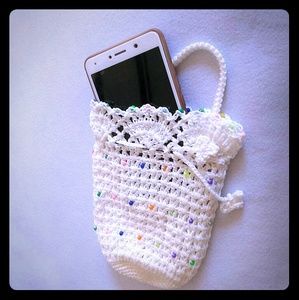 Hand Made Cellphone Big Mini Bag Handcrafted